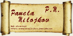 Pamela Milojkov vizit kartica